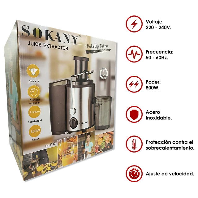 Extractor de Jugo Sokany